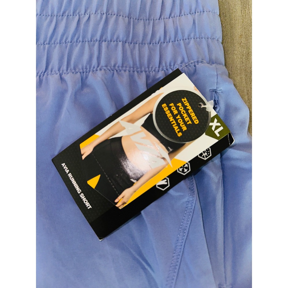 A5 Avia Running Shorts Zipper Pocket Athletic Gym Activewear XL New NWT - Picture 3 of 3